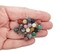 Small Gemstone Charms, 20 pieces, 5mm-6mm Mixed Matte Stone Bead Dangles, Adorabilities